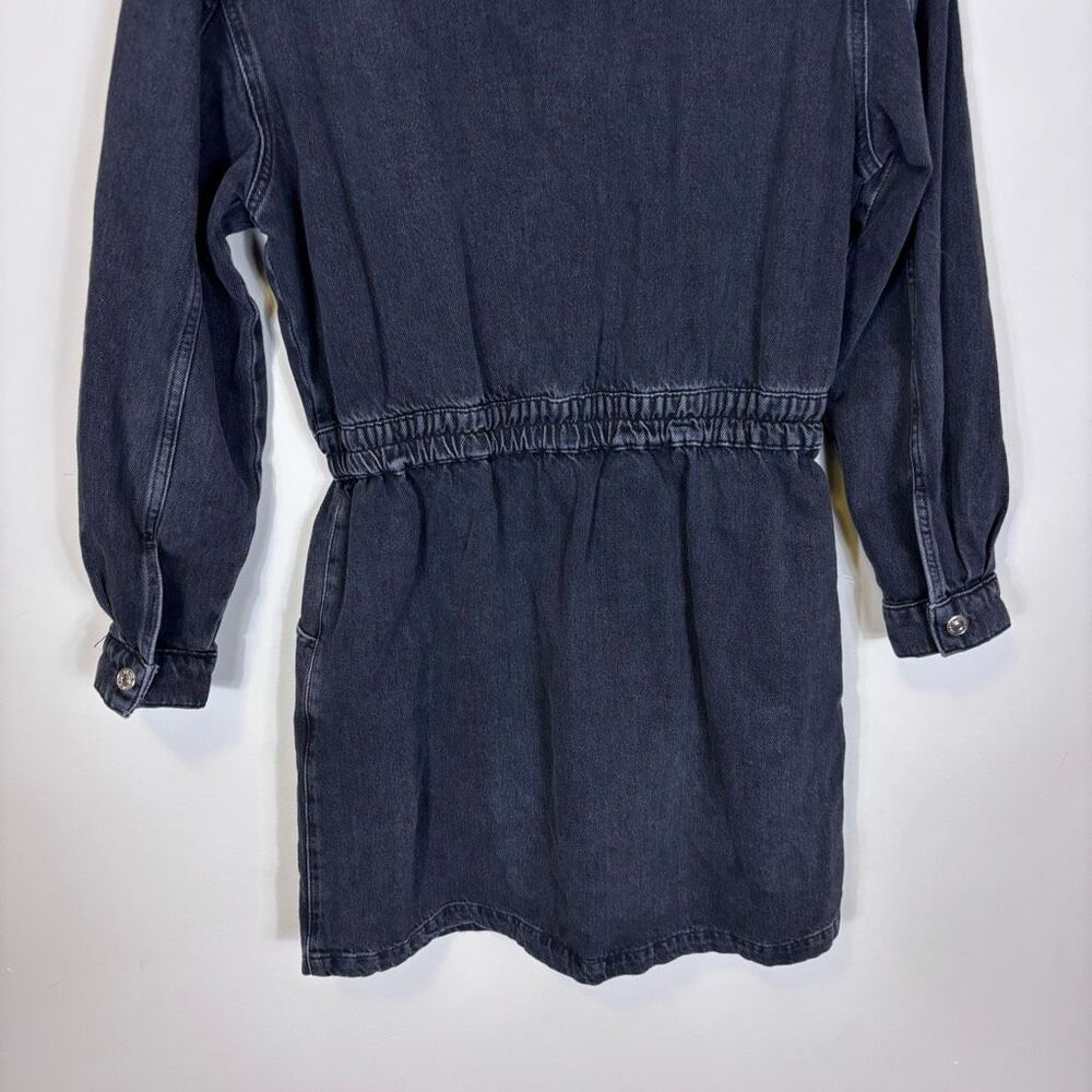 Mng Mango Black Collared Button Front Long Sleeve… - image 6